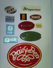 Plastic Dome Labels, For Industrial, Pattern : Printed