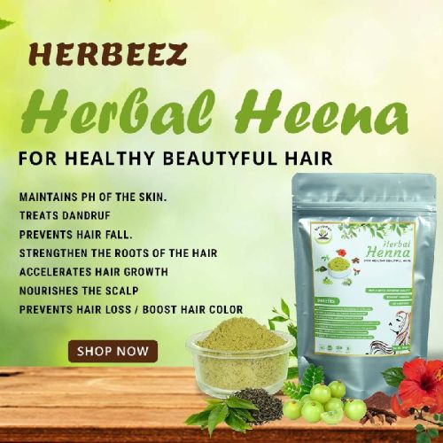 Herbeez Herbal Henna Powder, For Parlour, Personal