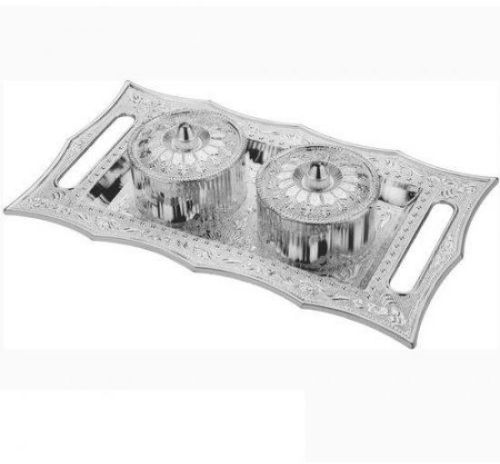 Shopmania Wholesale Decorative Mukhwas Serving Tray, Features : Food Safe Durable.
