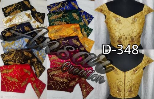 ANSAR CREATION EMBROIDERY Silk Styels Designer Readymade Blouse