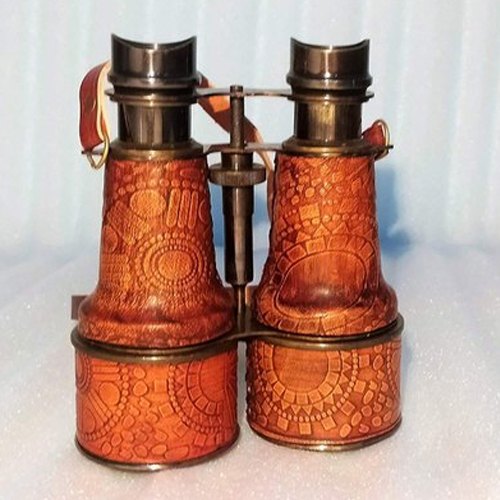 Brass Binocular, Color : Cherry Brown