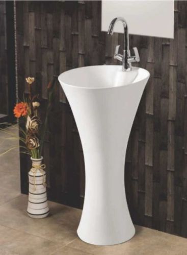 Ceramic Damru One Piece Wash Basin, Style : Modern