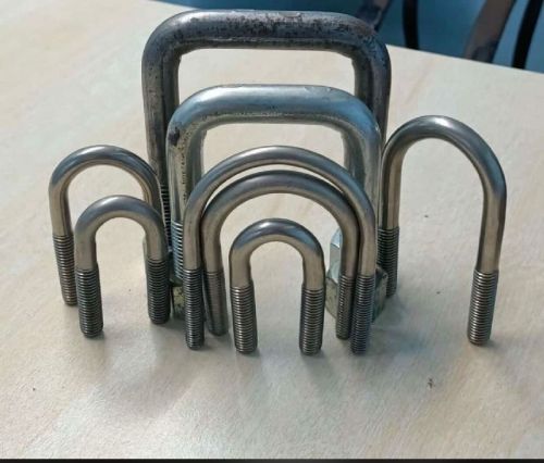 Polished Metal Round U Bolts, For Fittings, Color : Silver