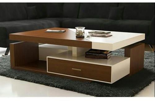 Square Wooden Center Table, For Office, Home, Pattern : Plain