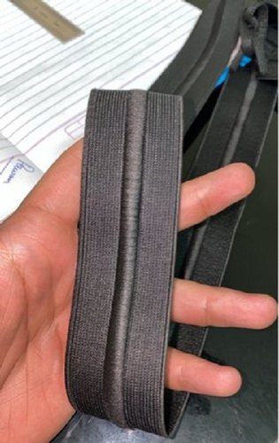 Black Lions Plain Polyester Elastic Tape, For Lower, Width : 2 Inch