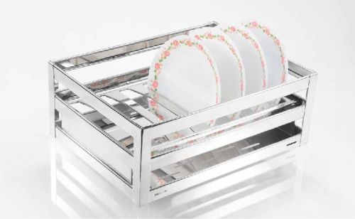 Galley Care Rectangle Stainless Steel G-30 Series Thali Basket, For Kitchen Use, Technics : Machine Made