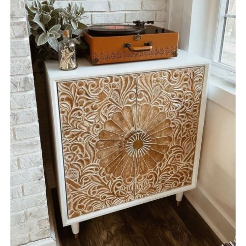 Natural Wood Non Polished Console Cabinet, For Multi-use, Feature : Accurate Dimension, Attractive Designs