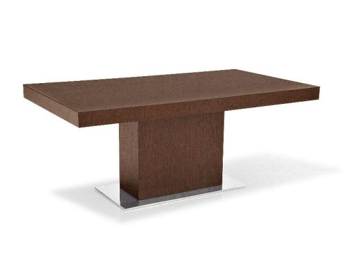 Polished Wooden Single Pedestal Dining Table, Feature : Termite Proof