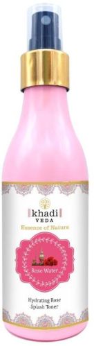 Khadi Veda Liquid Rose Water, For Facial Cleanser, Skin Care, Packaging Type : Plastic Bottle