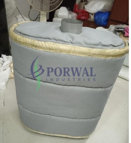 Porwal High Temperature Fabric Muffler Insulation Jackets, For Industrial Use, Pattern : Plain