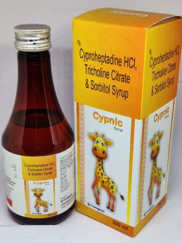 Cyproheptadine HCL Syrup, For Clinical Use, Form : Liquid