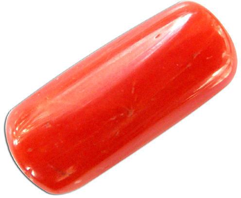 Oval Red Coral Precious Gemstone, For Jewellery, Size : 0-10mm, 10-20mm, 20-30mm, 30-40mm