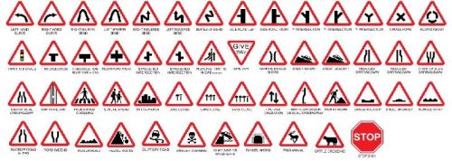 Printed Polished Stainless Steel Road Warning Signages, Certification : ISI Certified