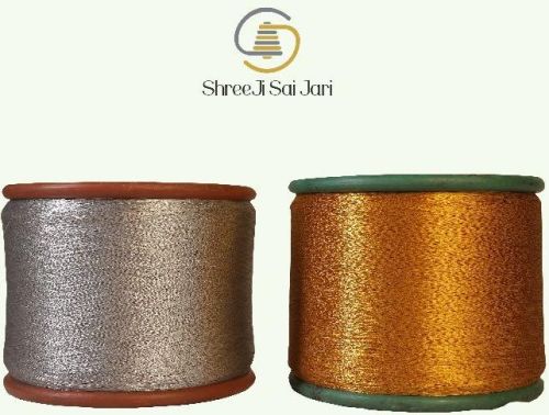 Nylon Kasab Zari Thread, For Embroidery, Stitching, Pattern : Plain