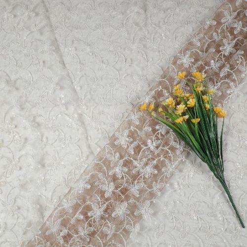 Ribbon Work Net Fabric, Width : 36inch, 38inch, 40inch, 42inch