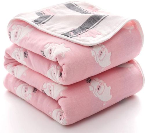 Printed Cotton Baby Blanket, Packaging Type : Plastic Laminated Bags