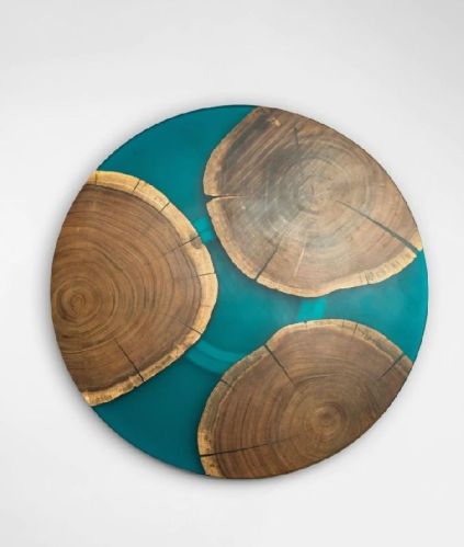 CNC Epoxy Wooden Platter, For Home, Size : Standard