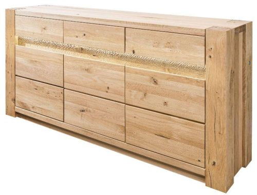 173x40x85 Cm Wild Oak Wood Sideboard, Quality : Solid
