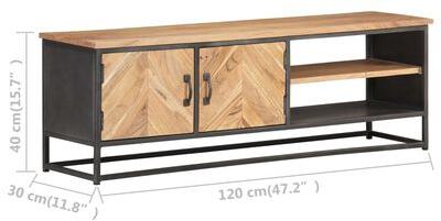 40x30x120 Cm Solid Wood TV Unit, Feature : Durable, Eco-Friendly