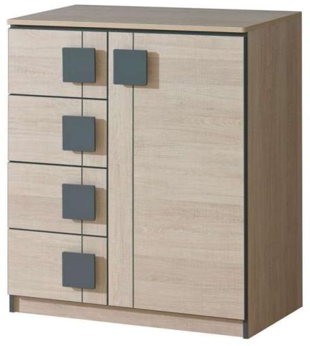 Rectangular 80x40x95.5 Cm Wooden Sideboard, For Home Use, Pattern : Plain