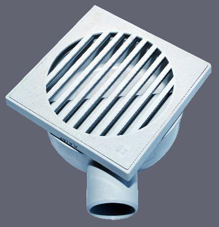 Polished Plastic Floor Drain, Size : 150 X 150 X 50 Mm