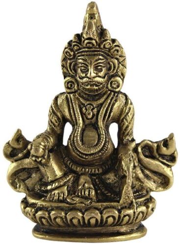 STAGLINE Polished Brass Lord Kuber Statue, For Home Decor, Packaging Type : Thermocol Box