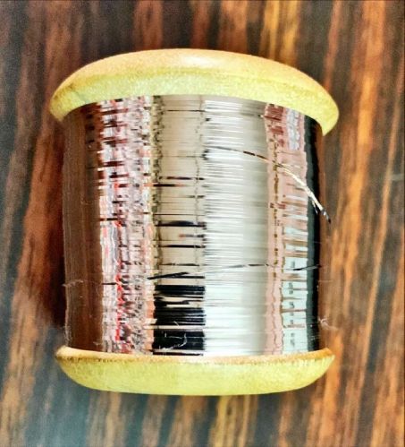 Plain Silver Badla Zari Thread, Packaging Type : Carton