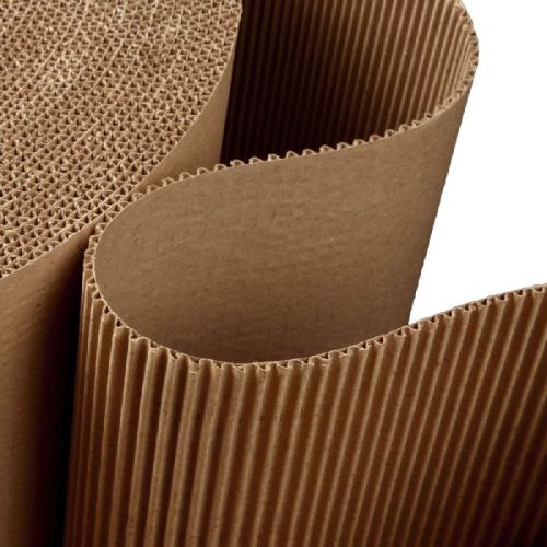 Plain Kraft Paper Corrugated Roll, Color : Brown, Golden