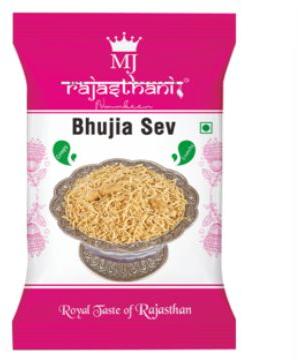 MJ Rajasthani Bhujia Sev 15 Gm, For Snacks, Packaging Type : Pillow Pack