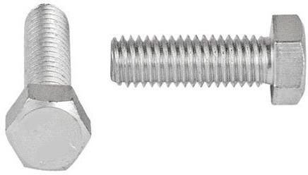 Stainless Steel Hex Head Bolts, Color : Grey