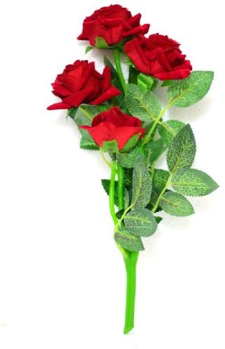 Coated Plastic Artificial Rose Flowers, Feature : Dust Resistance, Easy Washable