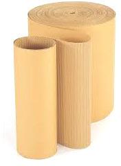Plain Two Ply Corrugated Rolls, Color : Brown