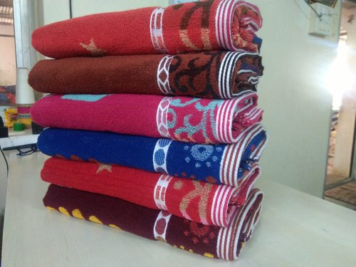 Rus Kraft Printed Cotton Jacquard Bath Towel, Size : 30*60 Inch