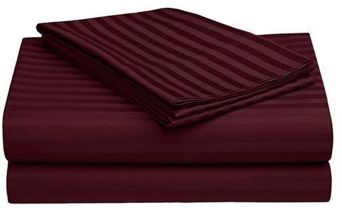 Maroon Satin Bed Sheet, For Home, Size : 90 X 100 Inch