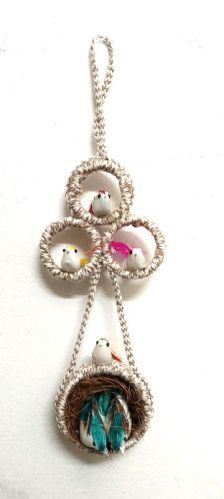 Bird Nest Wall Hanging, For Decoration, Style Type : Handmade
