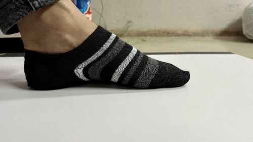 Checked Cotton No Show Socks, Gender : Female, Kids, Male