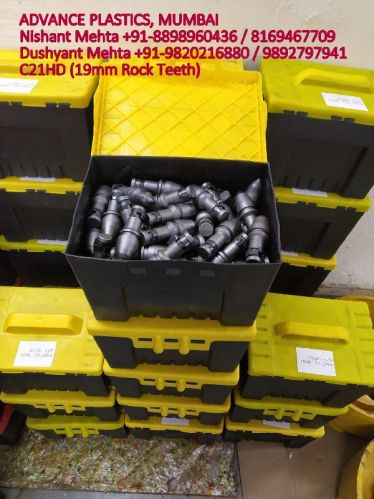 Polished Metal 19mm Rock Auger Teeth, Color : Metallic