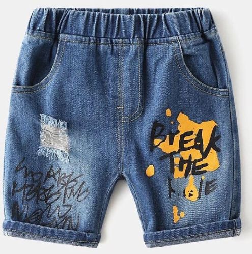 Printed Denim Kids Shorts, Feature : Comfortable, Easily Washable