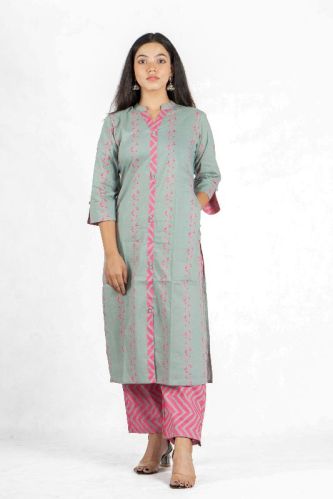 Ladies Designer Kurta Palazzo Set, Feature : Comfortable, Easily Washable