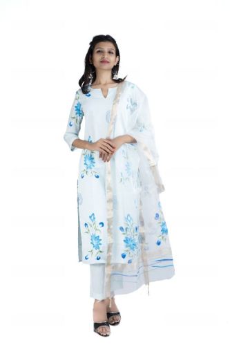 Ladies Kurta With Lining Pant and Dupatta