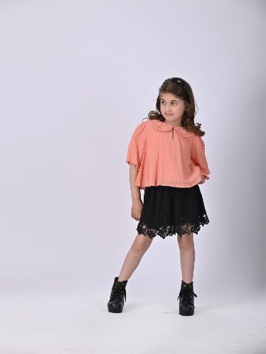 Girls Crochet Collar Blouse Top, Age Group : 5-6Y, 6-7Y, 7-8Y, 8-9Y, 9-10Y, 10-11Y, 11-12Y, 12-13Y