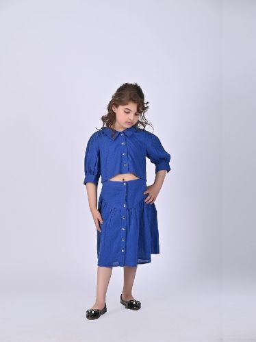 Girls Miranda Collar Co-ord Set, Age Group : 5-6Y, 6-7Y, 7-8Y, 8-9Y, 9-10Y, 10-11Y, 11-12Y, 12-13Y