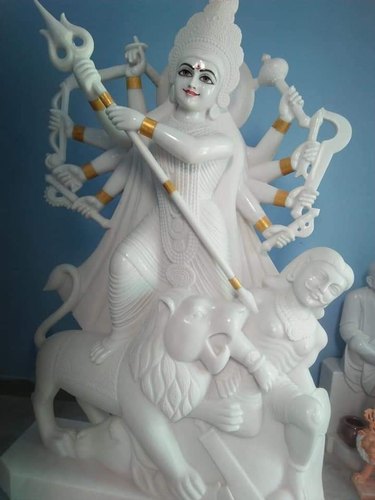 Polished Marble Mahsaruri Statue, For Dust Resistance, Shiny, Packaging Type : Carton Box, Thermocol Box