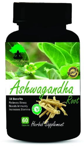 Hindustan Ayurved Ashwagandha Capsules, For Supplement Diet, Certification : FSSAI Certified
