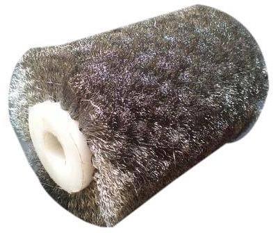 Sheet Polishing SS Roll Brushes, Bristle Material : Stainless Steel Wire