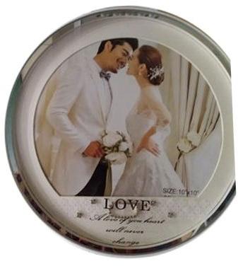 Wooden Glass Photo Frame, Color : White