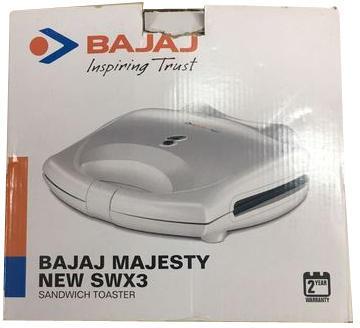 Bajaj Sandwich Toaster, Color : White