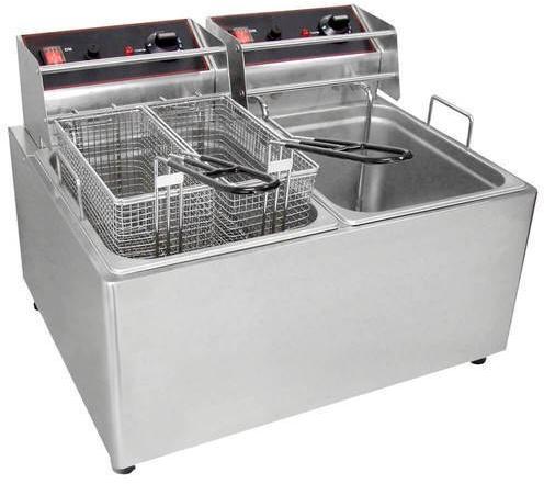 NB Kitchen Deep Fat Fryer, Color : Silver