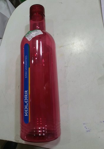 Kolorr Round Plastic Water Bottle, Color : Red