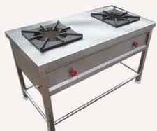 Stainless Steel Two Burner, Color : Silver